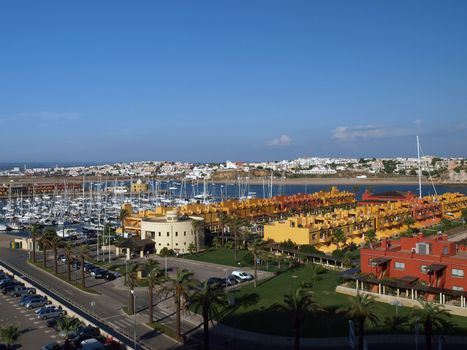 Yacht marina in Portimao. Algarve, Portugal