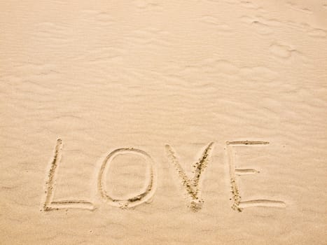 Love Written in the Sand on a Sunny Day