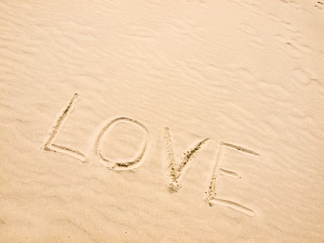 Love Written in the Sand on a Sunny Day