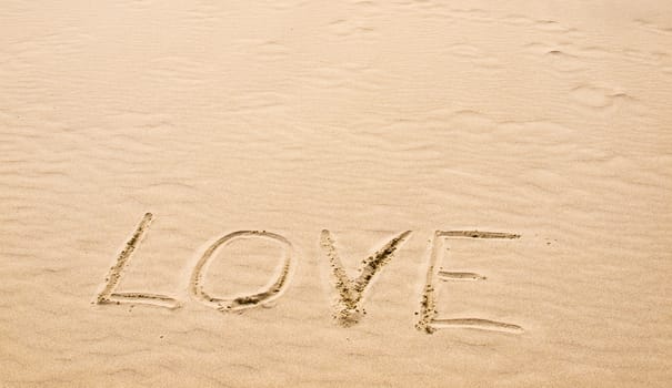 Love Written in the Sand on a Sunny Day