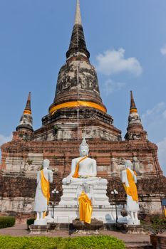 Buddha at Watyaichaimongkol Ayutthaya Province,Thailand