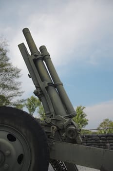 Old grand cannon on Itthi quater Khaoko national park  The royal Thai military