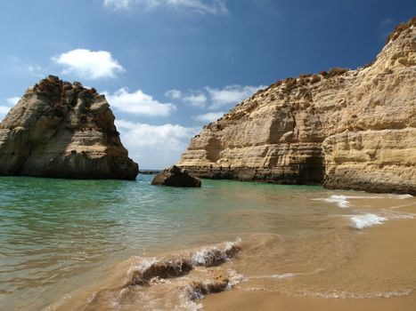  Beach of Praia da Rocha in Portimao, Algarve