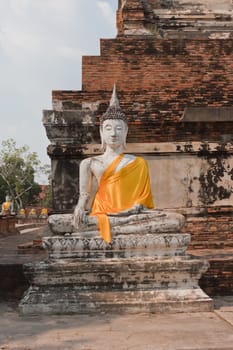 Buddha at Watyaichaimongkol Ayutthaya Province,Thailand