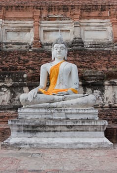 Buddha at Watyaichaimongkol Ayutthaya Province,Thailand