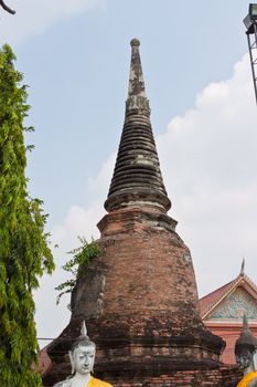 Buddha at Watyaichaimongkol Ayutthaya Province,Thailand