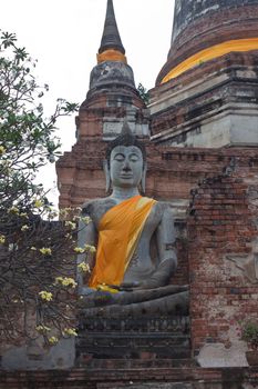 Buddha at Watyaichaimongkol Ayutthaya Province,Thailand