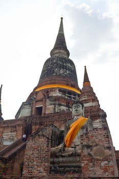 Buddha at Watyaichaimongkol Ayutthaya Province,Thailand