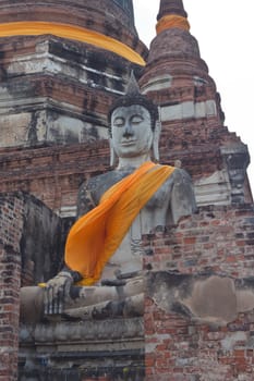 Buddha at Watyaichaimongkol Ayutthaya Province,Thailand