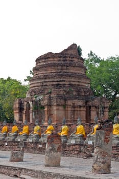 Buddha at Watyaichaimongkol Ayutthaya Province,Thailand