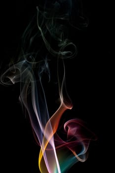 an attractive abstract background created with smoke