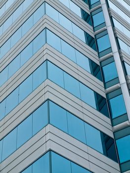 A Highrise Office Building made of Concrete and Glass