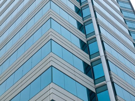 A Highrise Office Building made of Concrete and Glass