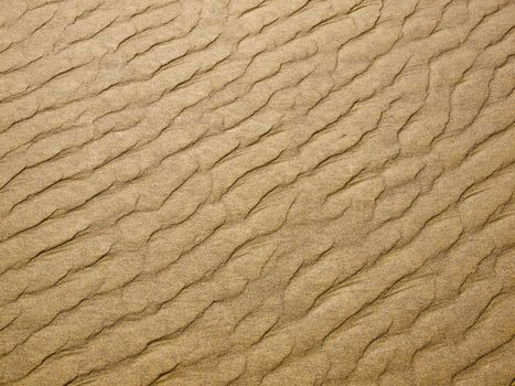 Abstract background of sand ripples at the beach 