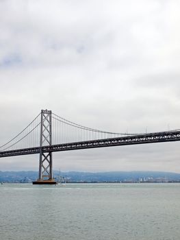 San Francisco Bay Bridge on a Cloudy Day