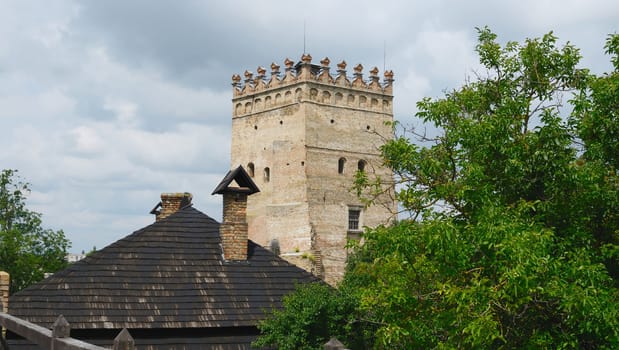 The ancient brick castle