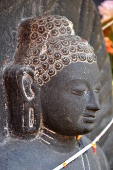 Statue of Buddha in Mahawan Temple (Wat Ma Ha Wan) in Lamphun, Thailand.