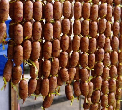 Sausage Northeastern Style, Sai Krawk E-san, Thailand 