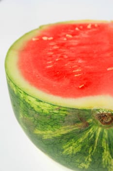 Close up of a big watermelon.
