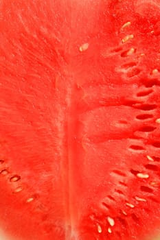 Close up of a big watermelon.
