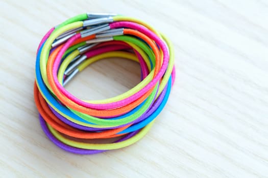 Colored rubber bands