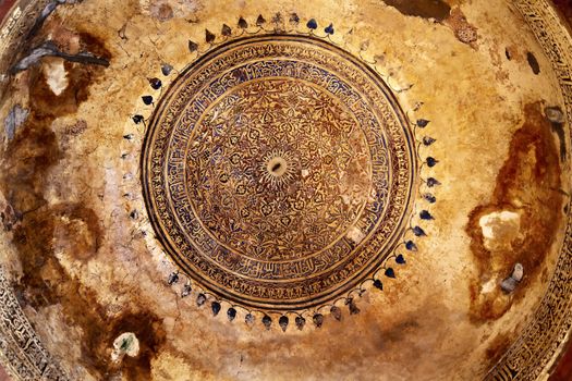 Decorations Large Ancient Dome Inside Sheesh Shish Gumbad Tomb Lodi Gardens New Delhi India