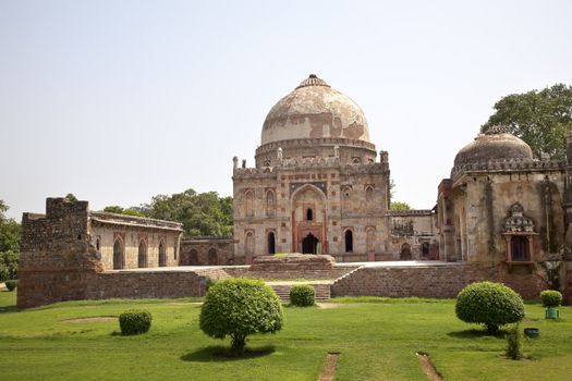 Ancient Bara Gumbad Tomb Lodi Gardens New Delhi India