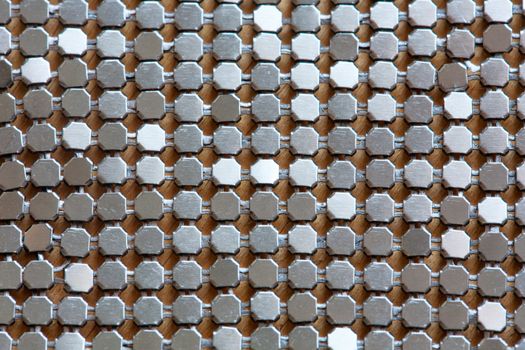 Background of metal diamond plate in silver color.