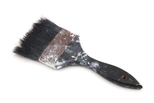 Paint brush on a white background.