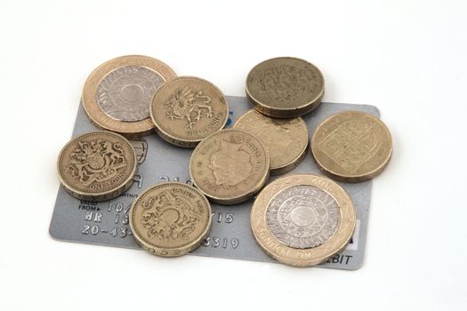 British (uk) currency on a white background.