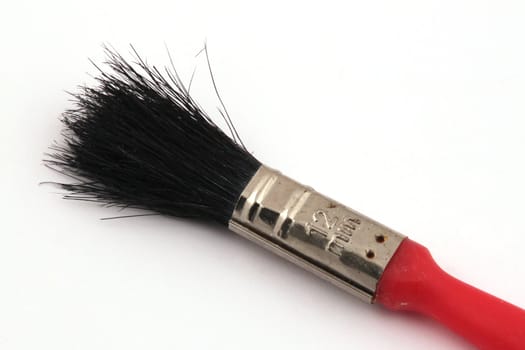 Paint brush on a white background.