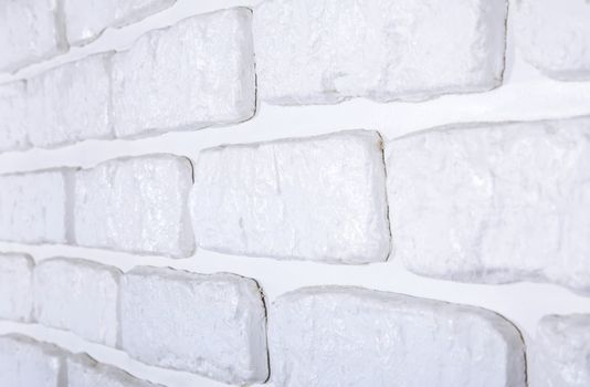 White brick wall background