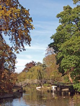 Godmanchester has two Chinese bridges, this is the smaller of the two. The original was built around 1800.