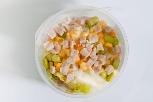 In a salad bowl