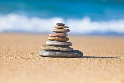 Zen Stones on the beach