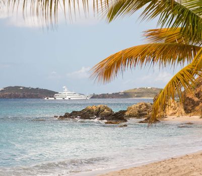 CHARLOTTE AMALIE, ST THOMAS, USVI- FEBRUARY 22: Superyacht Fountainhead arrives in Charlotte Amalie on February 22, 2013. The yacht, owned by Mark Cuban is 288 feet long and was launched in 2011