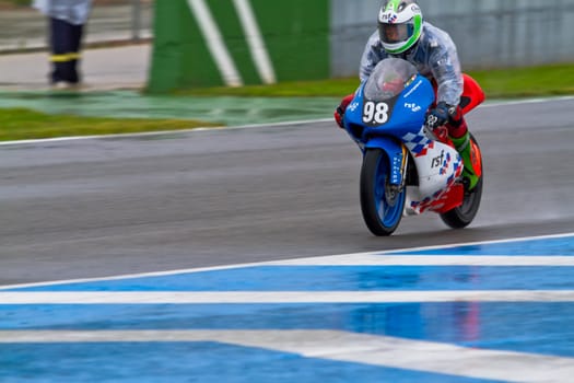 JEREZ DE LA FRONTERA, SPAIN - NOV 19: 125cc motorcyclist Wayne Ryan races in the CEV Championship race on November 19, 2011 in Jerez de la Frontera, Spain.