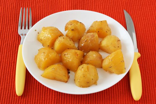 potato on plate