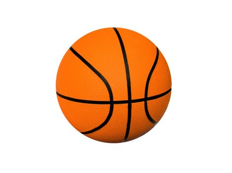 Basketball on a white background