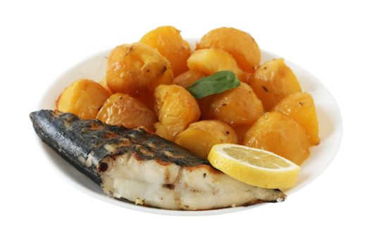 fried swordfish with potato