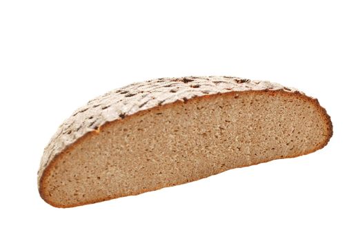 Fresh bread slice isolated