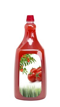 bottle of tomato ketchup