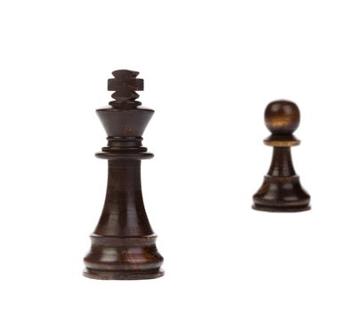 Chess king standing