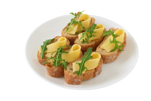 toasts with cheese