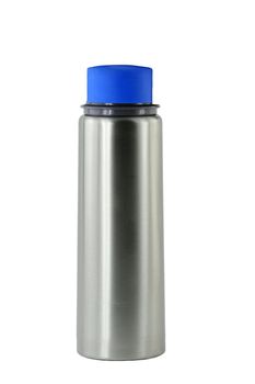 A Isolated aluminum water bottle
