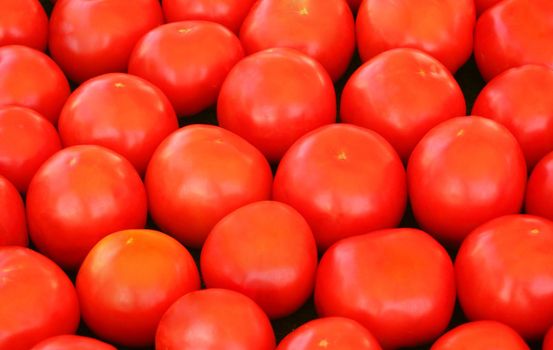 Fresh tomatoes on street market for sale