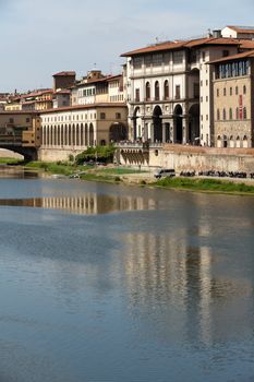 Florence - Uffizi Gallery and  Ponte Vecchio bridge.
