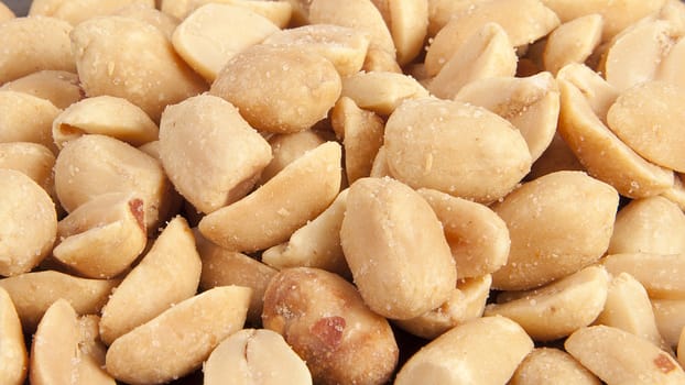 Processed pea nuts background