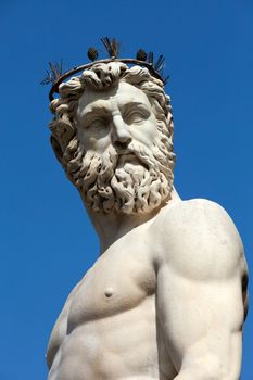 Fountain of Neptune by Bartolomeo Ammannati, in the Piazza della Signoria, Florence, Italy