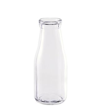 Empty Milk bottle isolated